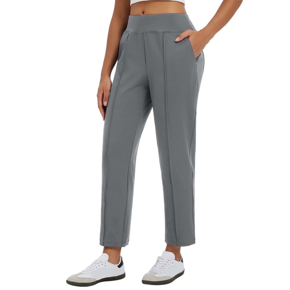 Baleaf Travel Pants Stretch Ankle Golf Pants Petite Small Dark Gray New With Tag